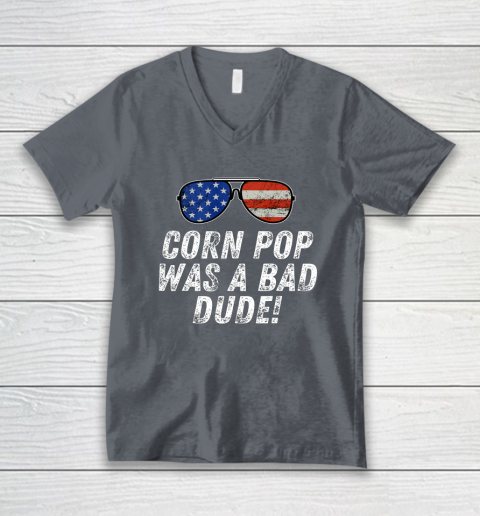 Joe Biden Corn Pop Was A Bad Dude V-Neck T-Shirt 4