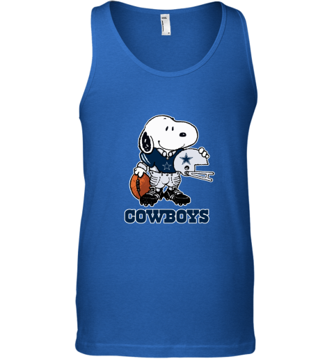 Snoopy A Strong And Proud Dallas Cowboys Player NFL Tank Top