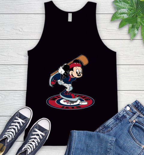 NHL Hockey Winnipeg Jets Cheerful Mickey Disney Shirt Tank Top
