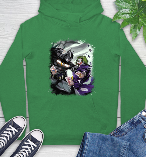 Pittsburgh Penguins NHL Hockey Batman Fighting Joker DC Comics Hoodie - Image 9