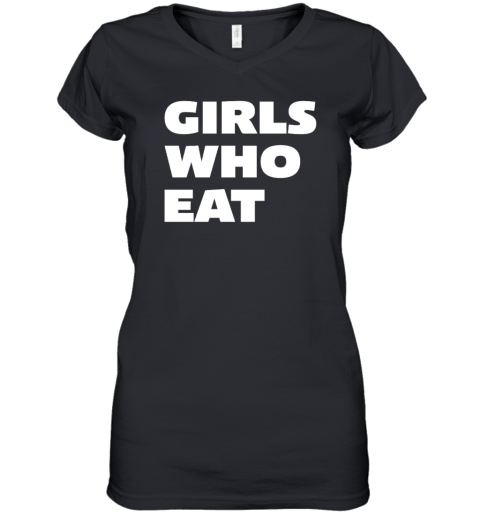 Crossfit Girls Who Eat Women's V-Neck T-Shirt