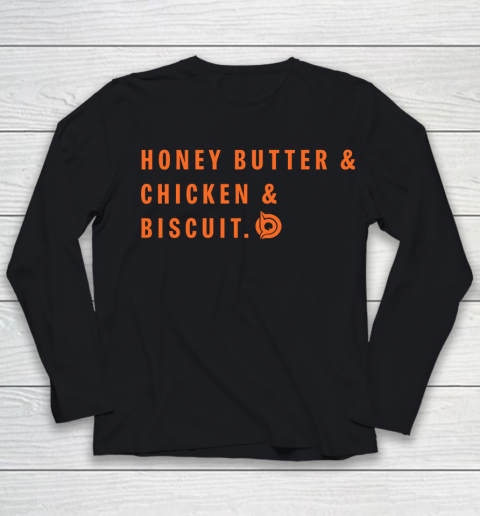 Honey Butter Chicken Biscuit Shirt Youth Long Sleeve