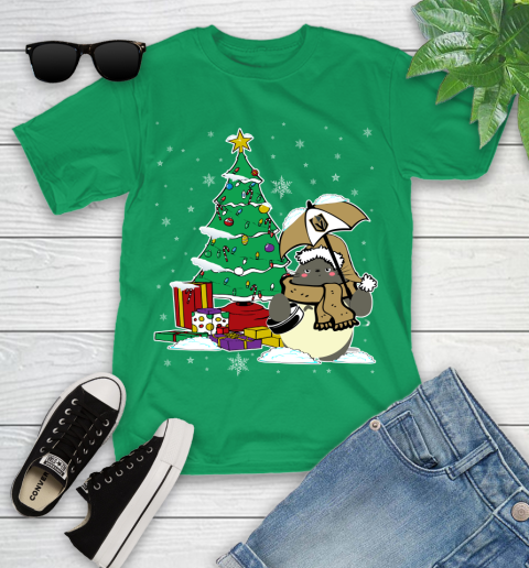 Vegas Golden Knights NHL Hockey Cute Tonari No Totoro Christmas Sports Youth T-Shirt 8