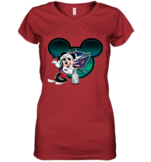 NHL Columbus Blue Jackets Stanley Cup Mickey Mouse Disney Hockey T