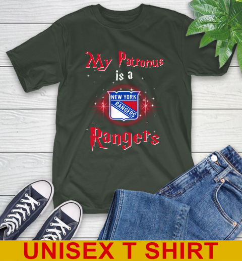 NHL Hockey Harry Potter My Patronus Is A New York Rangers T-Shirt 6