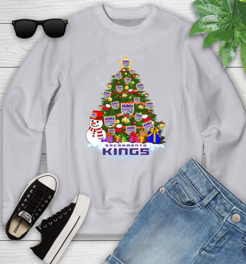 Sacramento Kings Merry Christmas NBA Basketball Sports Youth Sweatshirt 4