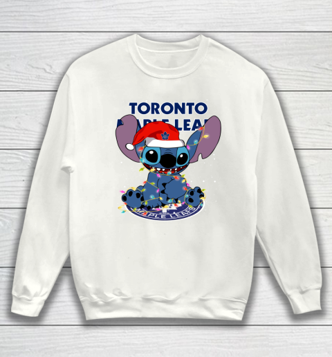 Toronto Maple Leafs NHL Hockey noel stitch Christmas Sweatshirt