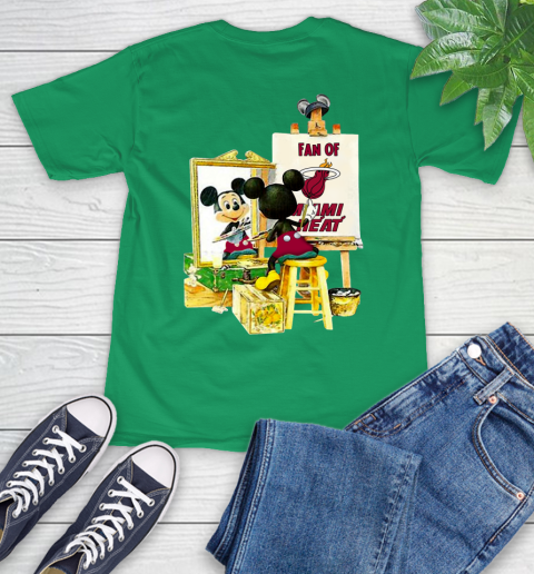 NBA Basketball Miami Heat Mickey Drawing Shirt 8