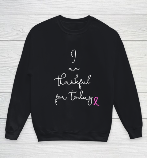 Womens Fighting Breast Cancer Product Gift Battling Through Chemo Youth Sweatshirt