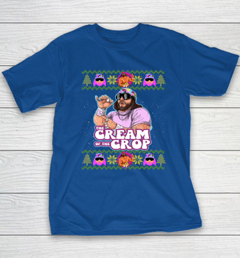 Macho The Cream of The Crop,Wrestling Ugly Christmas Youth T-Shirt 6