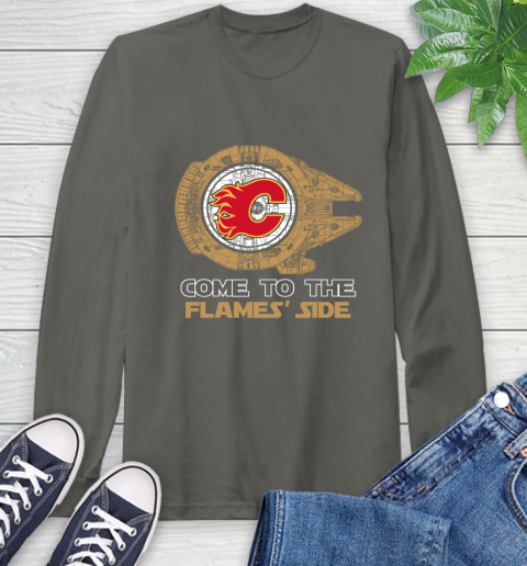 NHL Come To The Calgary Flames Wars Hockey Sports Long Sleeve T-Shirt 9