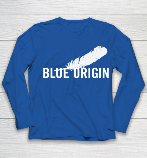 Blue Origin  All White Youth Long Sleeve 7