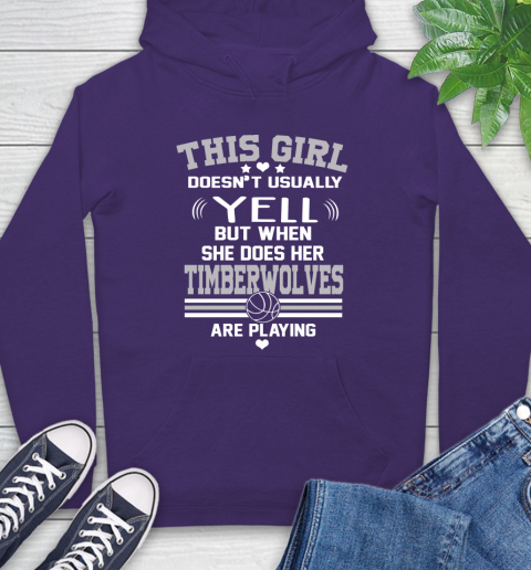 Purple timberwolves hoodie discount