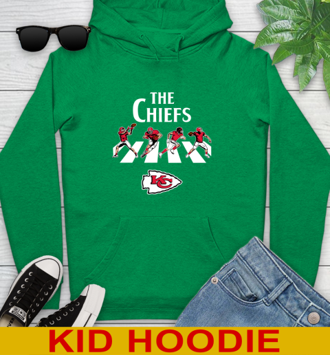 NFL Football Kansas City Chiefs The Beatles Rock Band Shirt Youth Hoodie 8