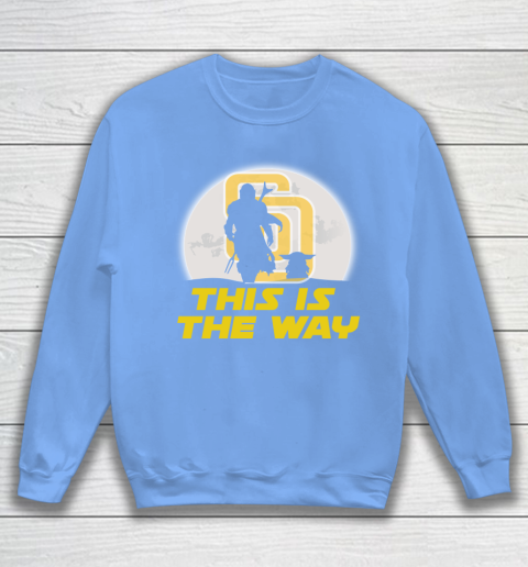 San Diego Padres MLB Baseball Star Wars Yoda And Mandalorian This Is The Way Sweatshirt 8