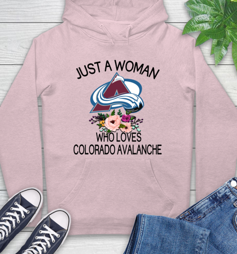 NHL Just A Woman Who Loves Colorado Avalanche Hockey Sports Hoodie 7