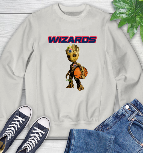 Washington Wizards NBA Basketball Groot Marvel Guardians Of The Galaxy Sweatshirt 12