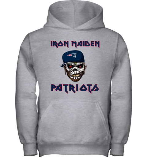 NFL New England Patriots Iron Maiden Rock Band Music Football Sports TGY2U6K8utI youth hoodie 43 95 151514 front sport grey
