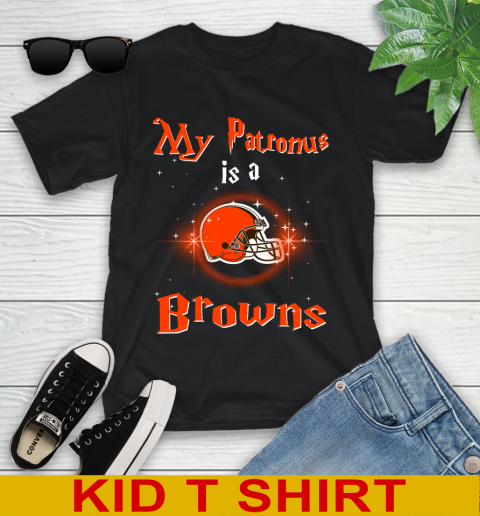 NFL Football Harry Potter My Patronus Is A Cleveland Browns Youth T-Shirt