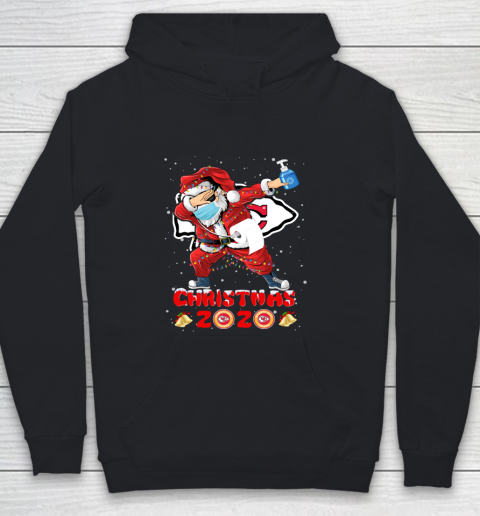 Kansas City Chiefs Funny Santa Claus Dabbing Christmas 2020 NFL Youth Hoodie