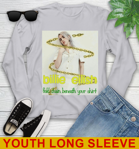 Billie Eilish Gold Chain Beneath Your Shirt 276