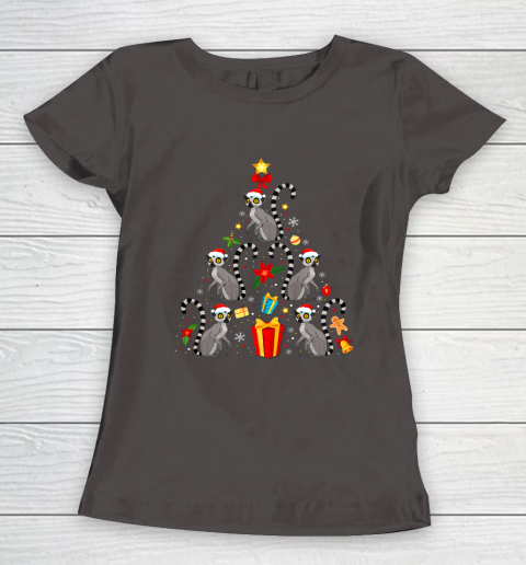 Lemur Christmas Ornament Tree Funny Gift Women's T-Shirt 7
