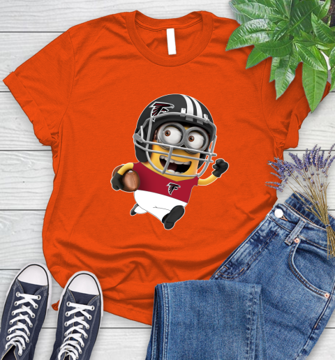NFL Atlanta Falcons Minions Disney Football Sports Women's T-Shirt 4