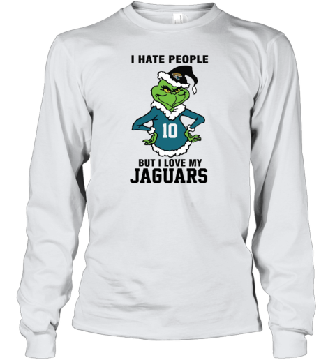 I Hate People But I Love My Jaguars Jacksonville Jaguars NFL Teams Youth Long Sleeve