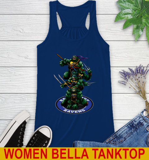 NFL Football Baltimore Ravens Teenage Mutant Ninja Turtles Shirt Racerback Tank 9