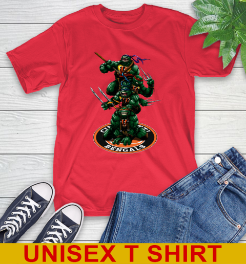 NFL Football Cincinnati Bengals Teenage Mutant Ninja Turtles Shirt T-Shirt 10