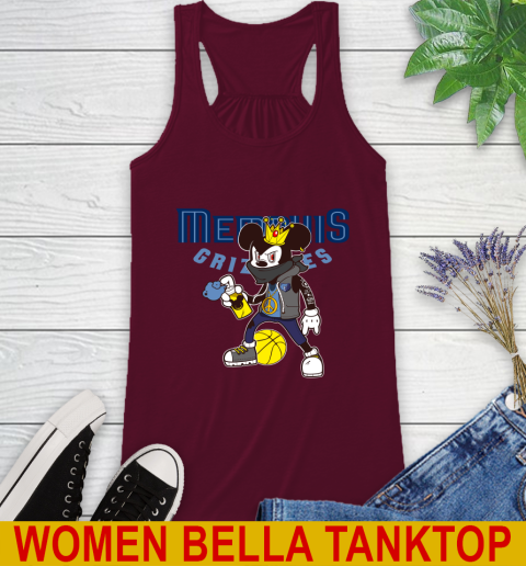 Memphis Grizzlies NBA Basketball Mickey Peace Sign Sports Racerback Tank 3