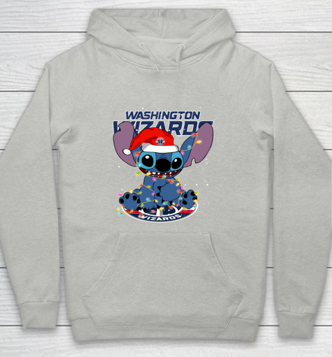 Washington Wizards NBA noel stitch Basketball Christmas Youth Hoodie