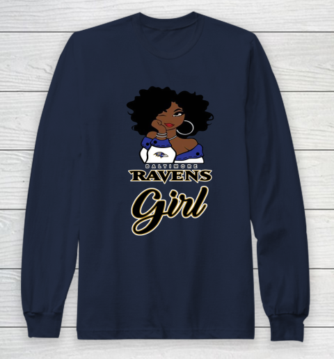 Baltimore Ravens Girl NFL Long Sleeve T-Shirt 4