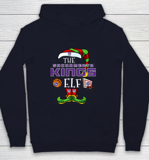 Sacramento Kings Christmas ELF Funny NBA Youth Hoodie 2