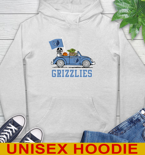 NBA Basketball Memphis Grizzlies Darth Vader Baby Yoda Driving Star Wars Shirt Hoodie
