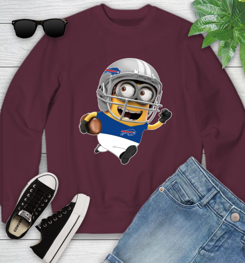 NFL Buffalo Bills Minions Disney Football Sports Youth Sweatshirt 5