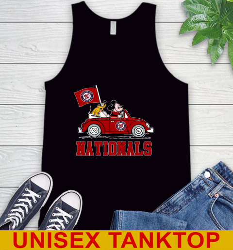 MLB Baseball Washington Nationals Pluto Mickey Driving Disney Shirt Tank Top 2