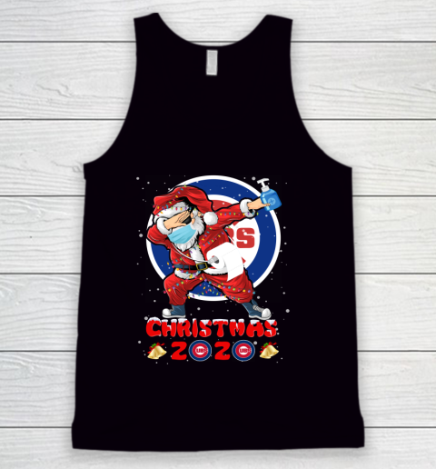 Chicago Cubs Funny Santa Claus Dabbing Christmas 2020 MLB Tank Top