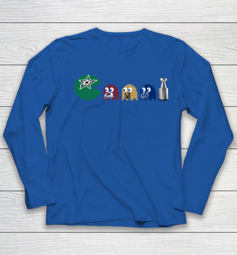 Dallas Stars x Pacman Create History For Stanley Cup Youth Long Sleeve 9