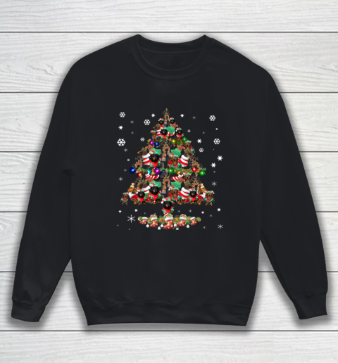 Dachshund With Christmas Tree Sweatshirt