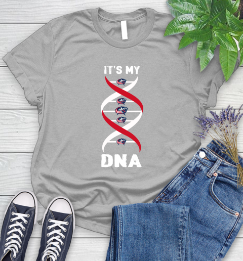 Columbus Blue Jackets NHL Hockey It's My DNA Sports Women's T-Shirt 5