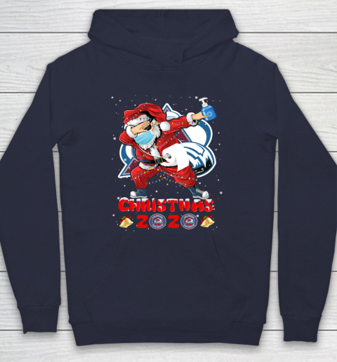 Colorado Avalanche Funny Santa Claus Dabbing Christmas 2020 NHL Hoodie 2