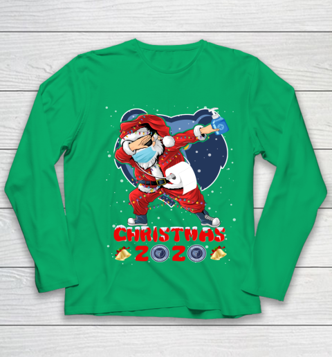 Memphis Grizzlies Funny Santa Claus Dabbing Christmas 2020 NBA Youth Long Sleeve 4