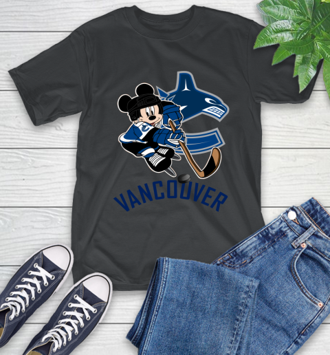 NHL Vancouver Canucks Mickey Mouse Disney Hockey T Shirt T-Shirt