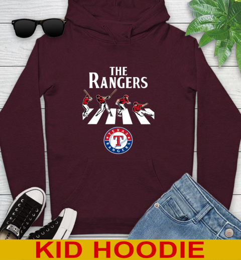MLB Baseball Texas Rangers The Beatles Rock Band Shirt Youth Hoodie 7