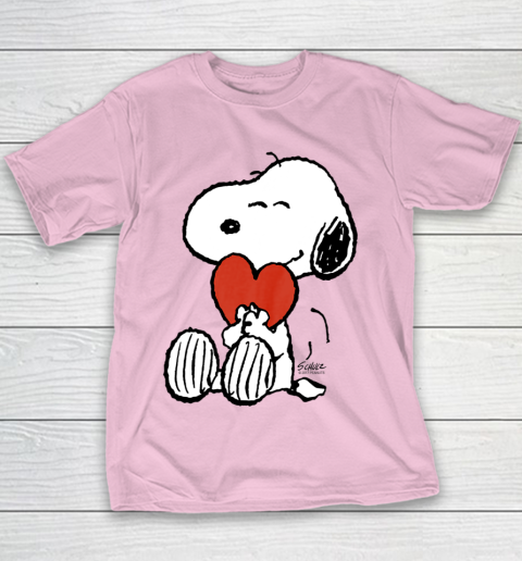 Peanuts Snoopy Heart Valentine Youth T-Shirt 5
