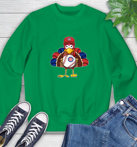 Chicago Cubs Turkey thanksgiving Sweatshirt 6