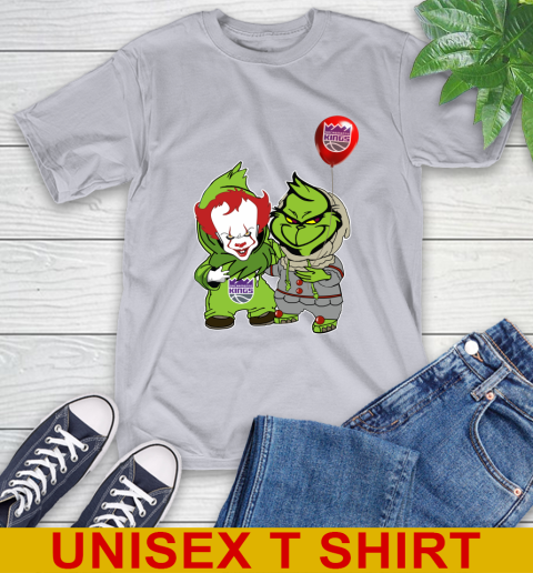 Sacramento Kings Baby Pennywise Grinch Christmas NBA Basketball T-Shirt 6