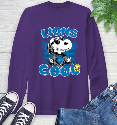 NFL Football Detroit Lions Cool Snoopy Shirt Long Sleeve T-Shirt 5