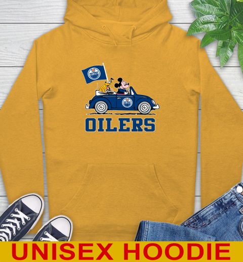 NHL Hockey Edmonton Oilers Pluto Mickey Driving Disney Shirt Hoodie 3